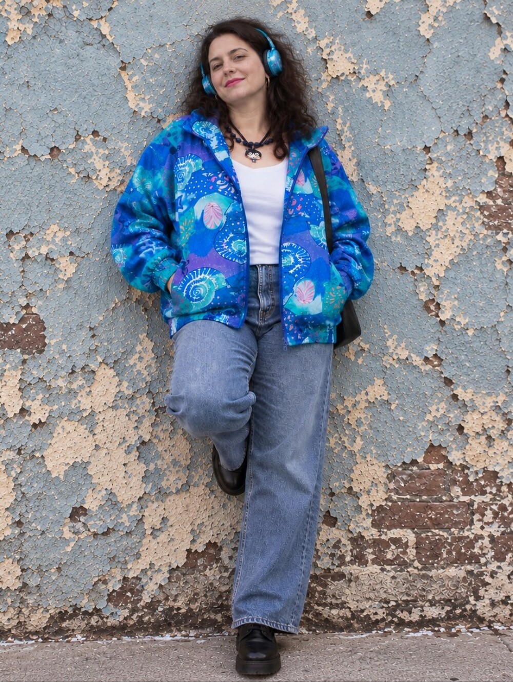 Vintage 90s Lavon Seashell Windbreaker 🐚💙